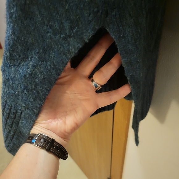 LOFT Teal Blue Tunic Sweater (XL) - Picture 4 of 4